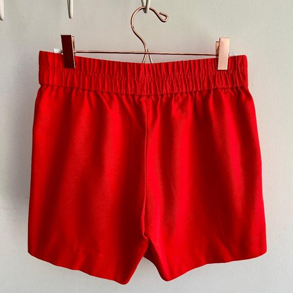 🍅HP🍅 J. Crew Womens Orange Pull-On Cotton Boardwalk Shorts - Picture 2 of 6